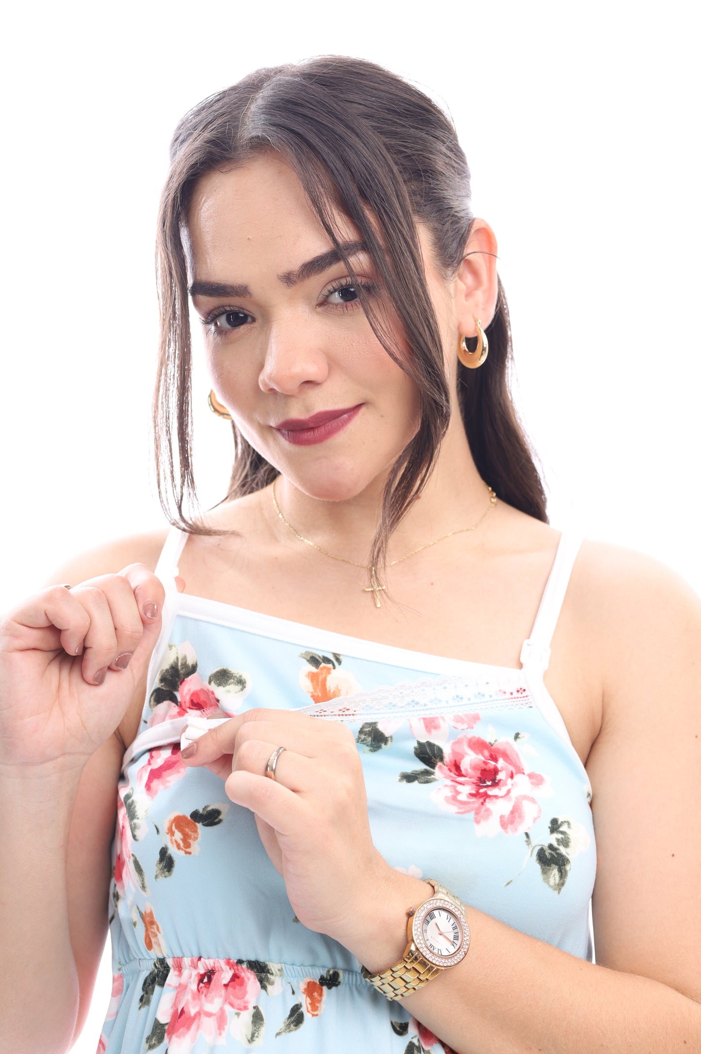 Camisón lactancia con tirantes