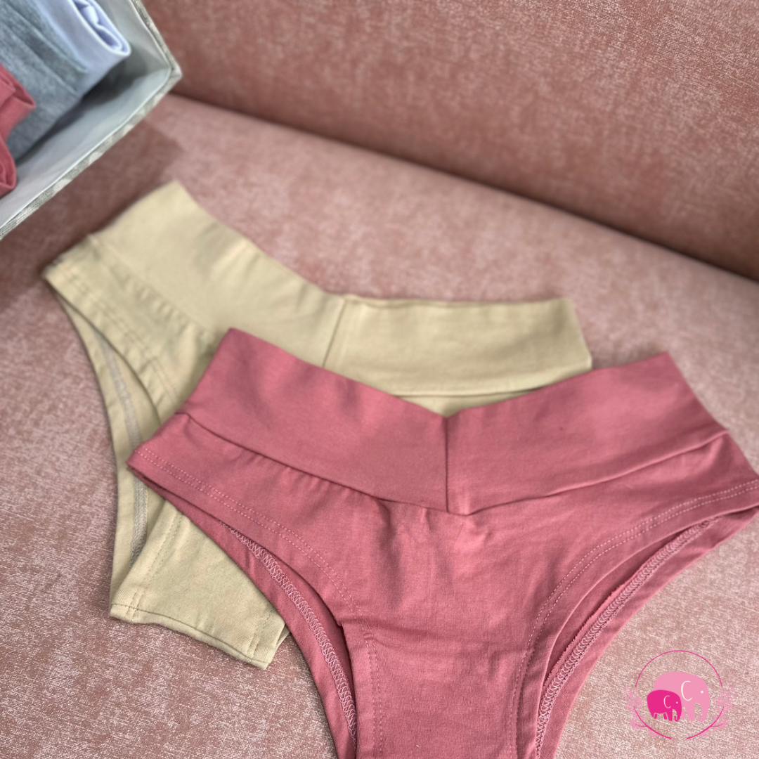 Pack x 3 calzones embarazo y post parto M Beige