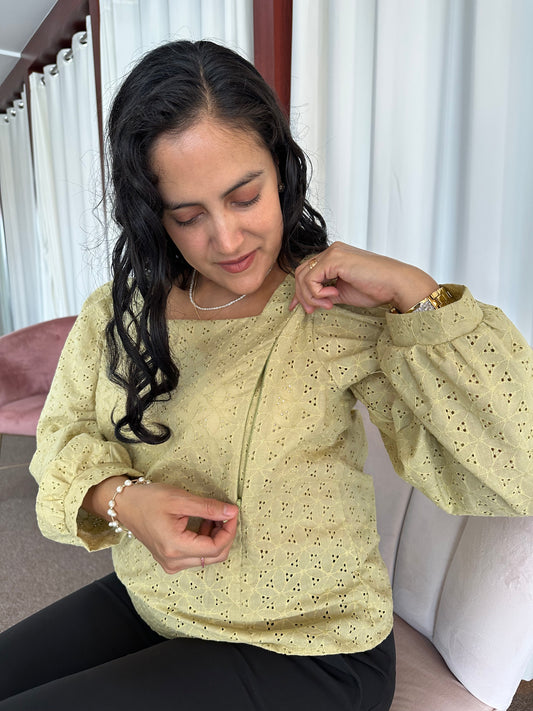 blusa broderie