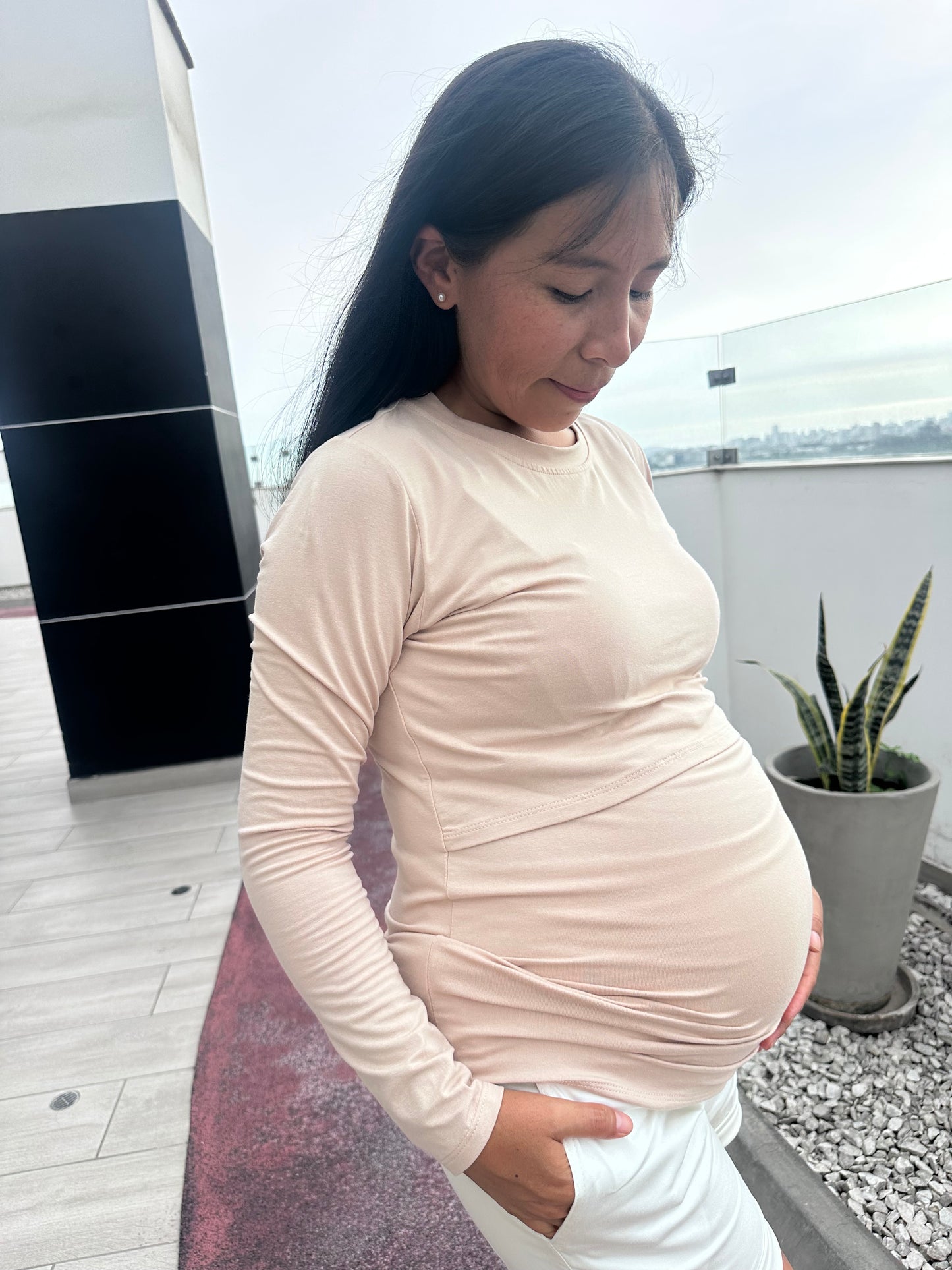 Polo basic abertura cruzada