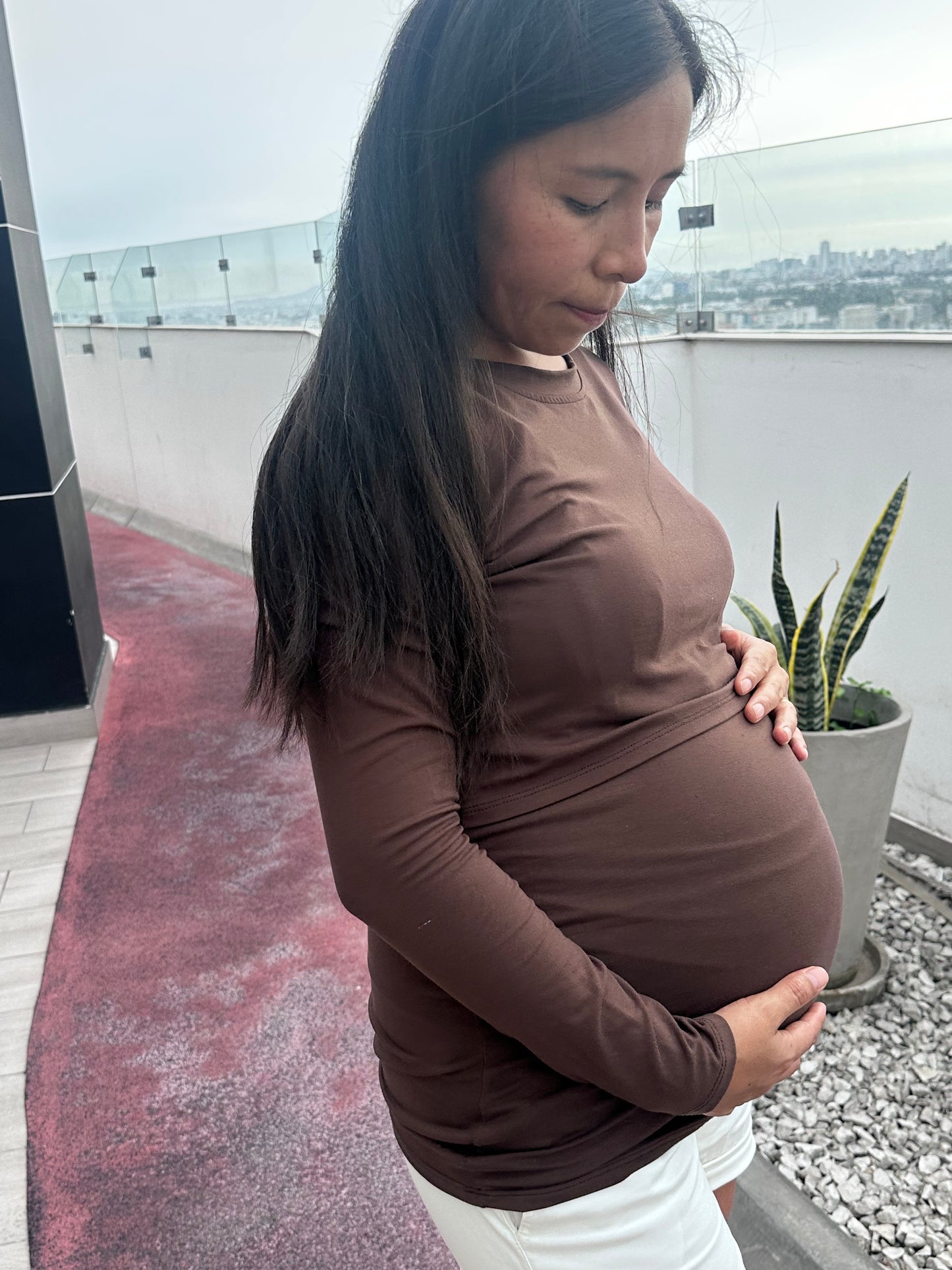 Polo basic abertura cruzada