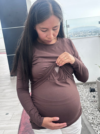 Polo basic abertura cruzada