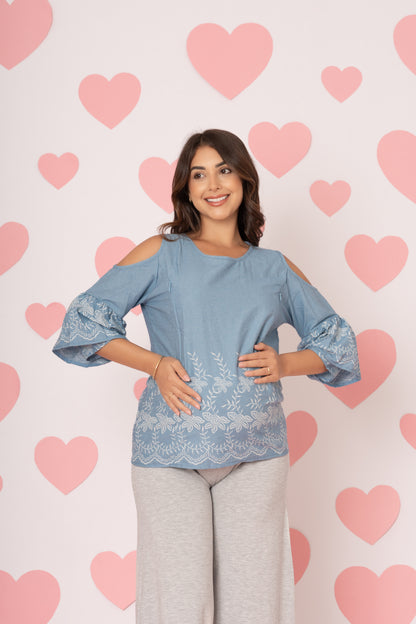 Blusa denim